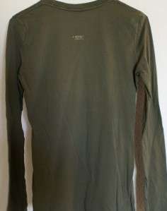 Brand New VON DUTCH Army Green Long Sleeve Motorcyle Shirt XL  