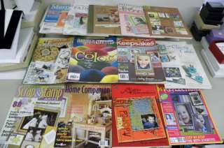 Lrg Lot SCRAPBOOKING Books & Mags New From Closed Store  