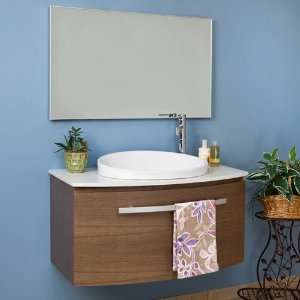  40 Ellesmere Wall Mount Vanity Cabinet with Semi Recessed 