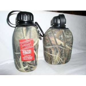    CAMOUFLAGE ZIPPER WATER KOOZIE AND BOTTLE