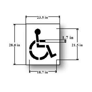  21 inch Handicap Stencil   Small