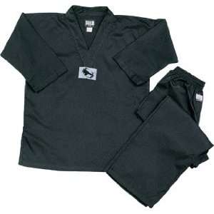  Taekwondo 8.5 V Neck Black Complete Uniforms Sports 