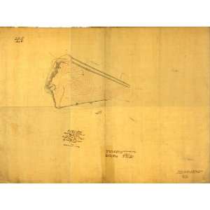 War Map Topography of the north side of Hunting Creek near Alexandria 