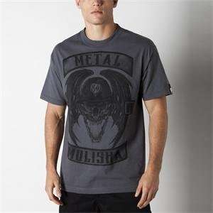  Metal Mulisha Deegan Patches T Shirt   2X Large/Charcoal 