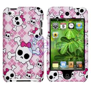 Skull+Heart Hard Plastic Case Cover for iPod Touch 4 4G 4th Gen 8GB 