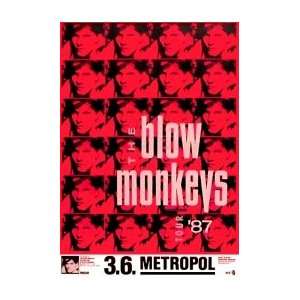  BLOW MONKEYS Tour 1987 Music Poster