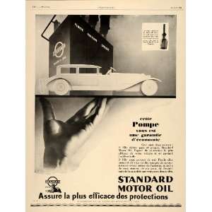   Ad Standard Motor Oil Pump Fuel Economy French Car   Original Print Ad