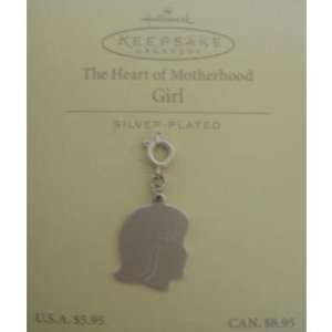   Heart of Motherhood Girl Silver Plated, Engravable 