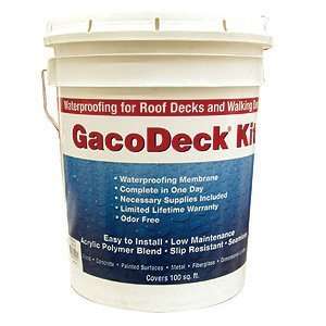 GACO DECK KIT Waterproofing ADOBE Acrylic Coating Tape Paint Brush 