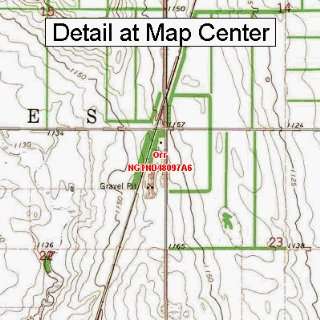   Topographic Quadrangle Map   Orr, North Dakota (Folded/Waterproof