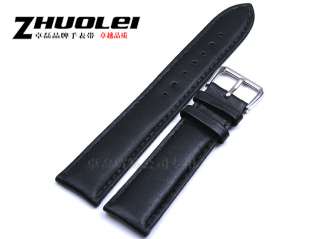   Black Sweatband Genuine leather Watch Band Strap Bracelets A51  