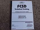 2001 Lincoln LS Service Shop Training Manual
