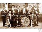 1900S OLD WILD WEST COWBOY BAND, WALLIS, TEXAS, TX DRU