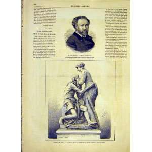  Portrait Deschanel Senator Statue Boucher Print 1881