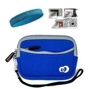  Durable Blue Mini Glove Camera Case for Sony Bloggie MHS 