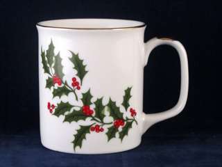 Christmas Holly Berry Coffee Mug Made In Japan  