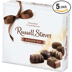 Russell Stover Assorted Chocolate, 5.5 Ounce Boxes (Pack of 5)  