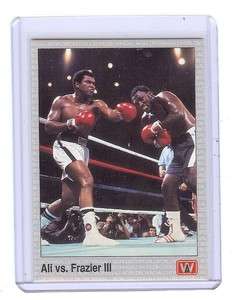 JOE FRAZIER vs. MUHAMMAD ALI Boxing 1991 AW Sports Card  
