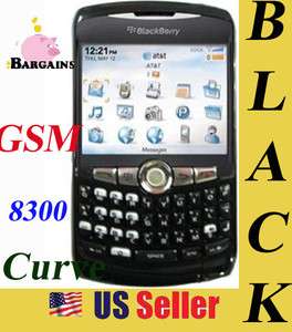 RIM Blackberry 8300 Curve UNLOCKED BLACK Phone AT&T NEW 843163017139 