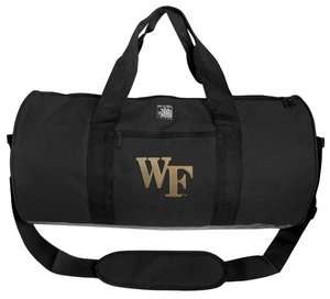  Forest Black Logo Collegiate NCAA Duffle Bag Gym Weekender Bag  