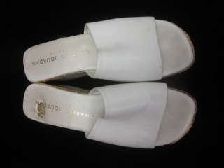   leather open wedges sandals size 6 5 these sandals are wedged and open