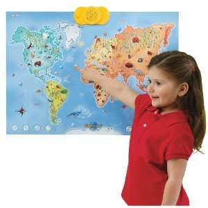   Playthings Kids Interactive Talking Maps WORLD Toys & Games