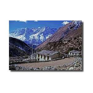   Sherpa Village Himalaya Mountains Nepal Giclee Print