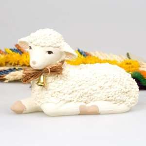  Large Laying Easter Lamb, 7 inches Long Patio, Lawn 