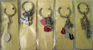 Multicolored 3 Motorcycles Fashion Jewelry Keychain  