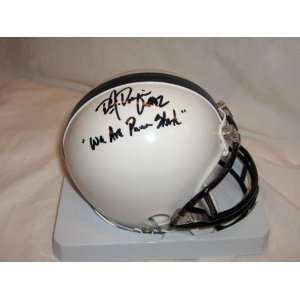 Dozier Penn State Nittany Lions Autographed Mini Helmet with We 