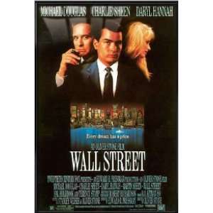  Wall Street   Framed Movie Poster (Size 27 x 40)