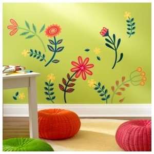   Decals Flower Wall Decals, Blooming Flowers Decal