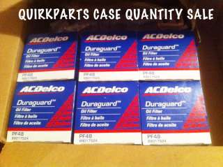 GM ACDelco PF48 Engine Oil Filter Case Quantity 12 89017524 19167894 