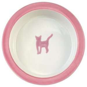  Melia ceramic cat bowl, 1 cup pink walking cat bowl design 