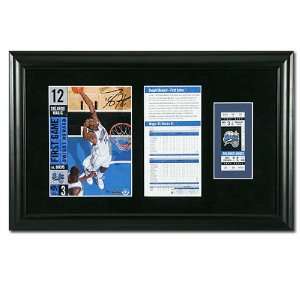  Dwight Howard Signed Magic w/Rep Ticket Framed UDA Sports 