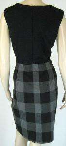 CONNECTED APPAREL Womens Blk/Gray Career Dress Sz 12 New 5325  