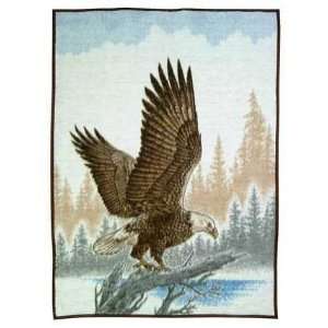   Wildlife Collection Decora Blanket/Throw Bald Eagle
