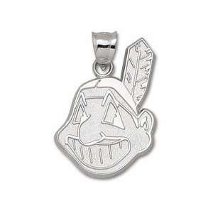  Cleveland Indians Chief Wahoo Giant Silver Pendant Sports 