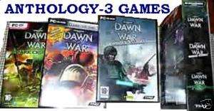 LOT 3 PC VIDEO GAMES DAWN OF WAR ANTHOLOGY COLLECTOR 052145831391 