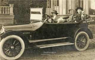 Monticello NY Suffragette Activists Car Postcard Print  