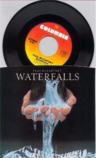 PAUL McCARTNEY Waterfalls 45 RPM w/PS COLUMBIA 11335 NM+  