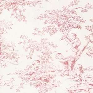 Raspberry Baby Toile Doodlefish Fabric by the Yard Baby