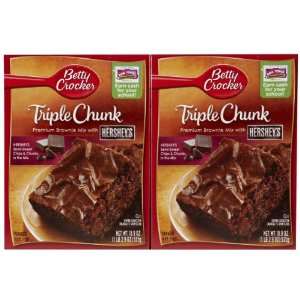 Betty Crocker Triple Chunk Supreme Brownie Mix, 18.9 oz, 2 pk  