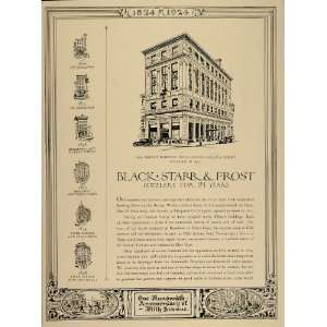  1924 RARE Ad Black Starr & Frost Jewelers Fifth Avenue 