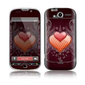  HTC G2 Skin Decal Sticker   Double Hearts 