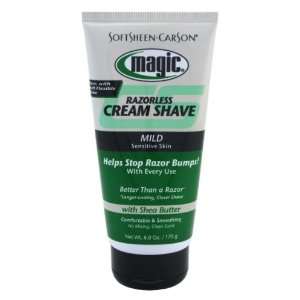 Magic Razorless Cream Shave Mild   Sensitive Skin 6 oz. Tube (3 Pack 