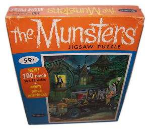 MUNSTERS 1965 Puzzle W/Box Munster Haunted House Rare  
