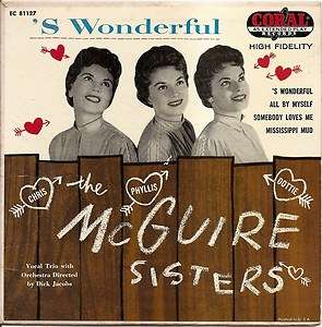 THE MCGUIRE SISTERS S WONDERFUL 50S EP CORAL 81127  