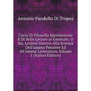   umano Pensiere Ed Allamena Letteratura, Volume 1 (Italian Edition
