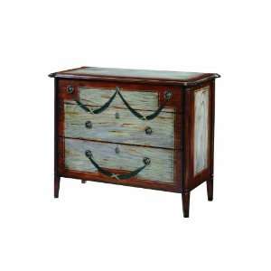  Asheville Faux Bois Chest by Turning House   Tobacco Brown 